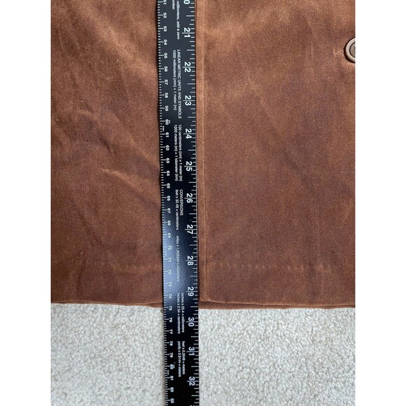 Vintage Y2K First Option Too! Blazer Jacket Women's Sz 2XL Caramel Brown - Picture 10 of 11